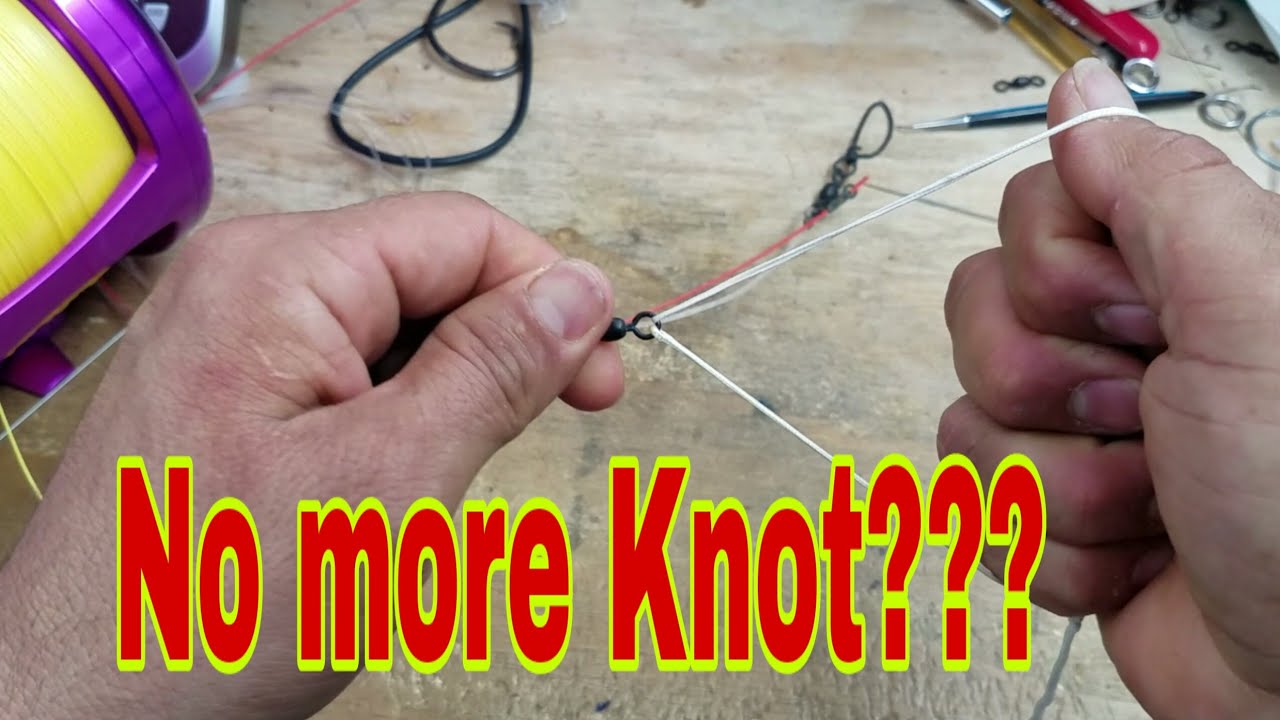Pro Fishing No knot to catch monsters is a cool strong way to attach your leaders without untying