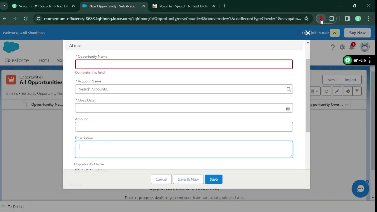 How To Use Voice-To-Text / Dictation in Salesforce