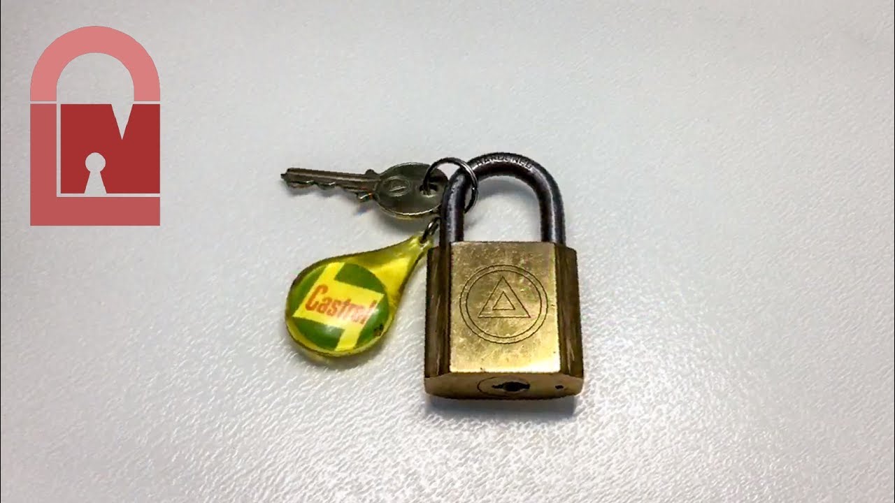 (238) Triangle No. 704 The World Lock Mfg Padlock Picked (not the Illuminati!)
