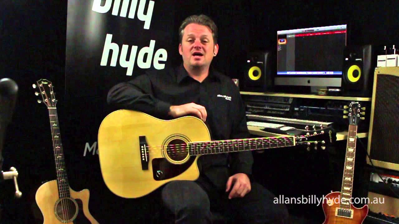 Epiphone® AJ-220SCE Solid Top Cutaway Acoustic/Electric Guitar (Natural) Overview