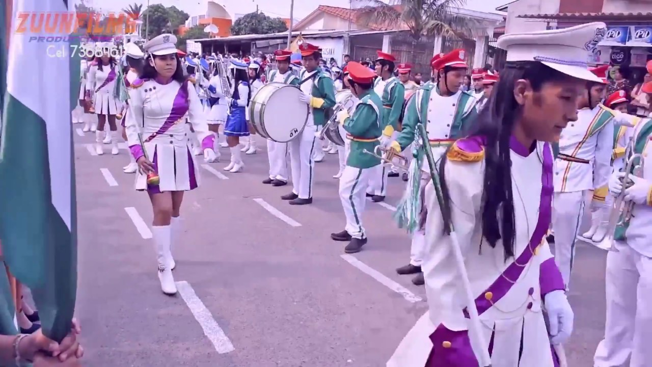 LA BANDA DE GUERRA De La U E TIERRAS NUEVAS EL CARMEN 21 09 2017