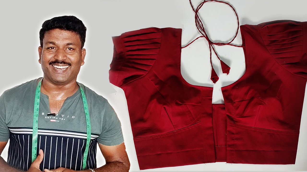 34 Inch Blouse Cutting and Stitching | Simple Method | Tailor bro