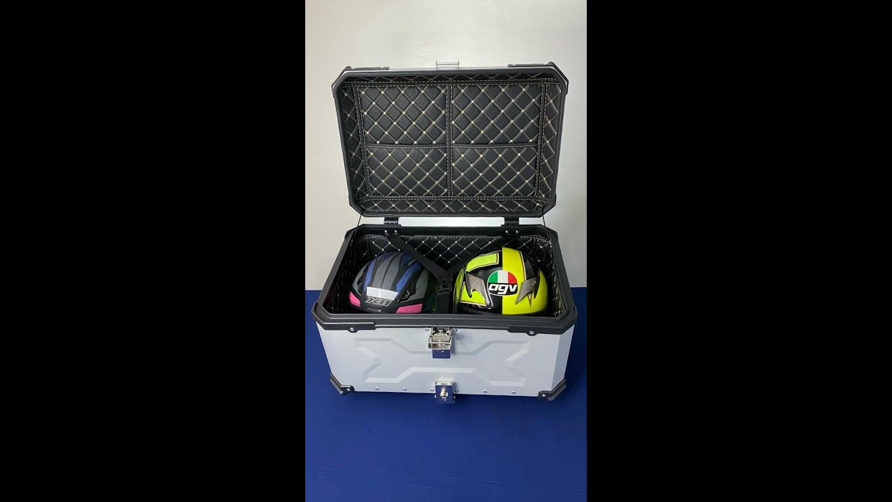 BAÚ TRASEIRO EM ALUMÍNIO TRONOS PARA MOTOCICLETA