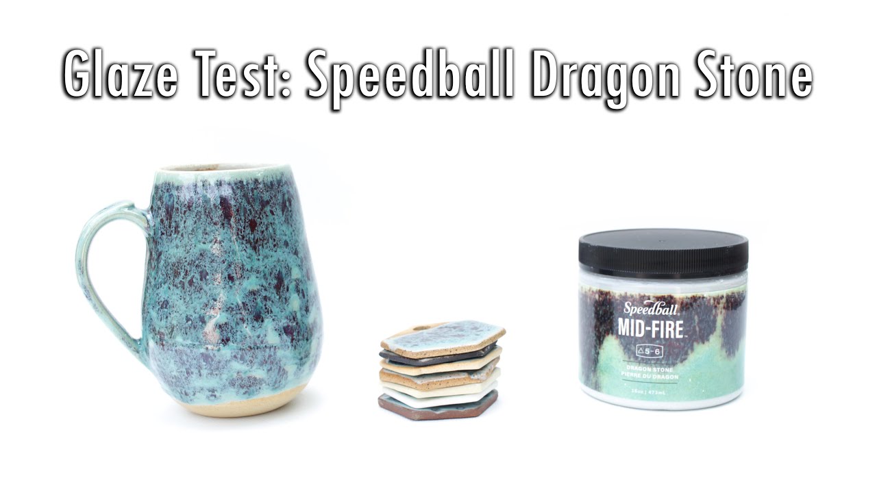 Glaze Review: Speedball Dragon Stone | 7 Clays Tested | Cone 6 | Ceramic Arts and Pottery Vlog
