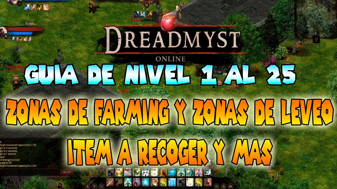 💪 GUIA ZONAS DE FARMING Y LEVEO DE NIVEL 1 AL 25  | DREADMYST