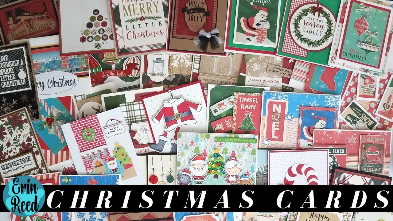 Over 31 Christmas Card Ideas from my Card Swap