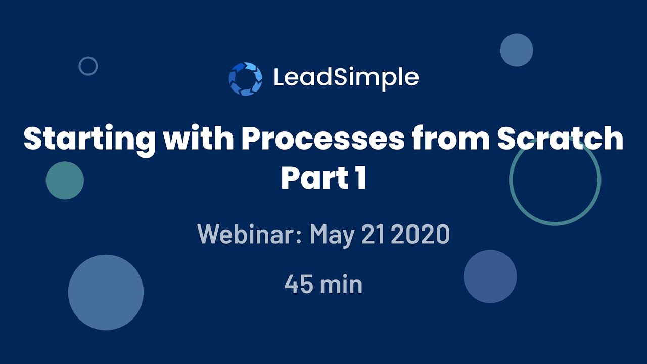 A Framework for Building Processes