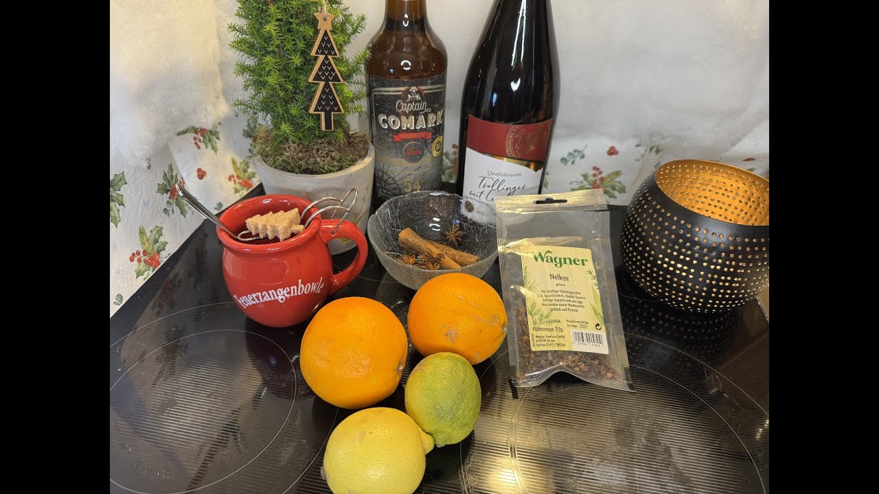 Feuerzangenbowle, selbstgemachter Glühwein und Zuckerhutfiguren #food #feuerzangenbowle
