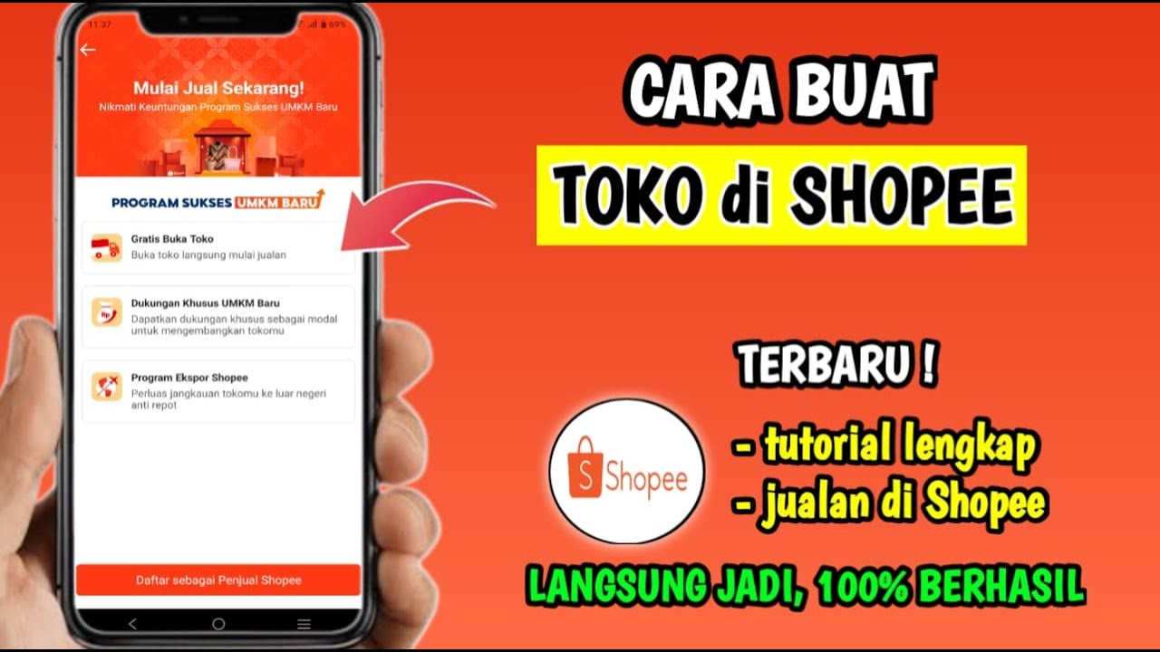 Cara Buka Toko di Shopee | Cara Jualan di Shopee