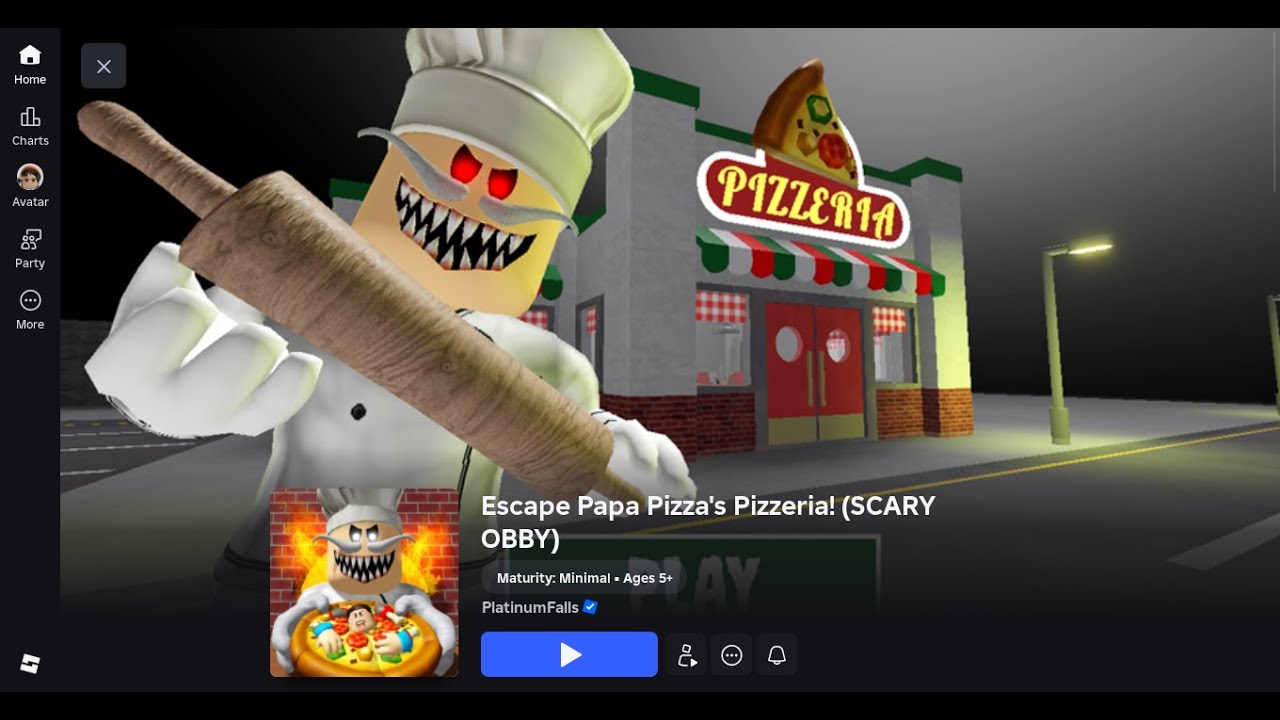 Escape Papa Pizza Obby