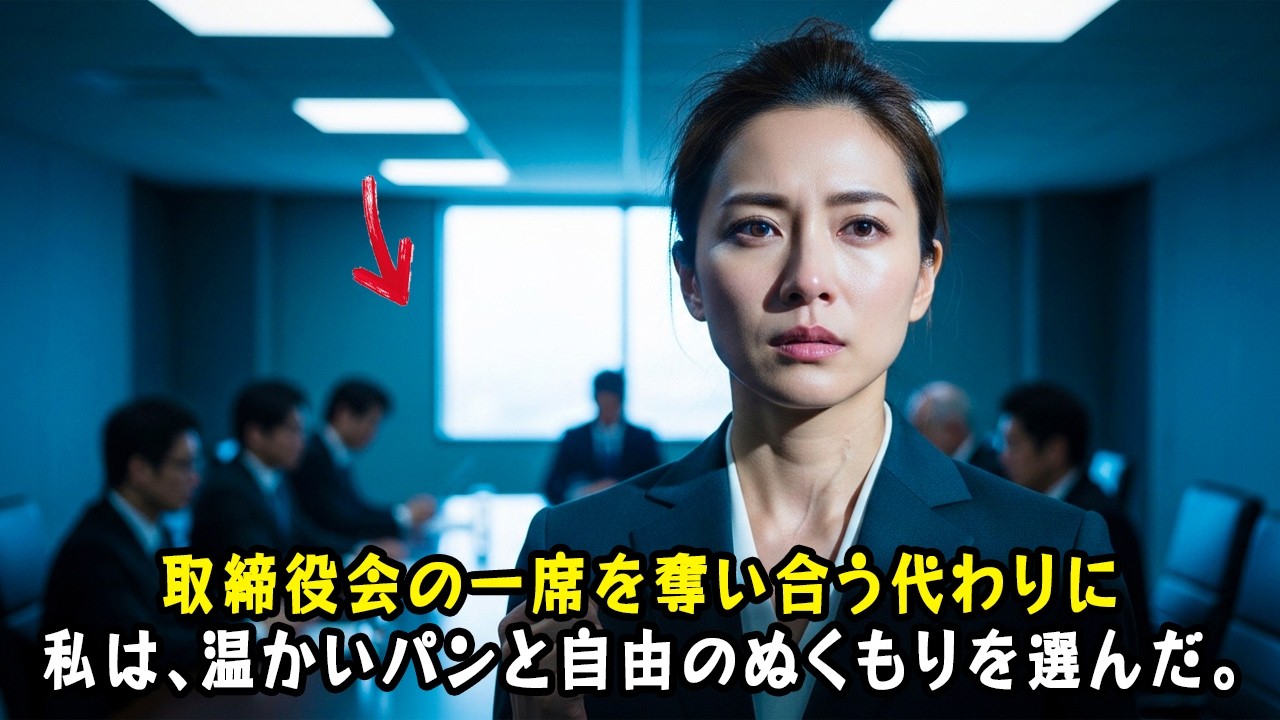 「次の取締役は君だ」そう言われた37歳の女性管理職――彼女が選んだ“まさかの一言”に、会議室が静まり返った