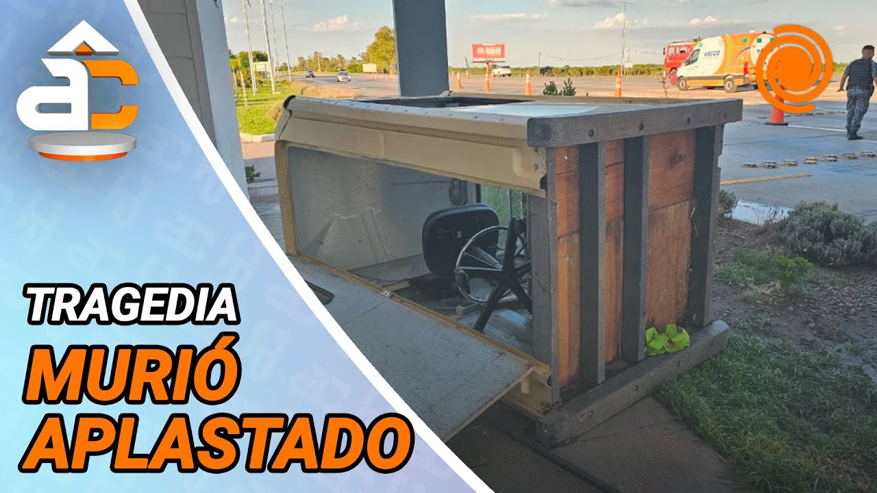TRAGEDIA en plena TORMENTA: el trabajador que MURIÓ APLASTADO en el peaje era supervisor del lugar