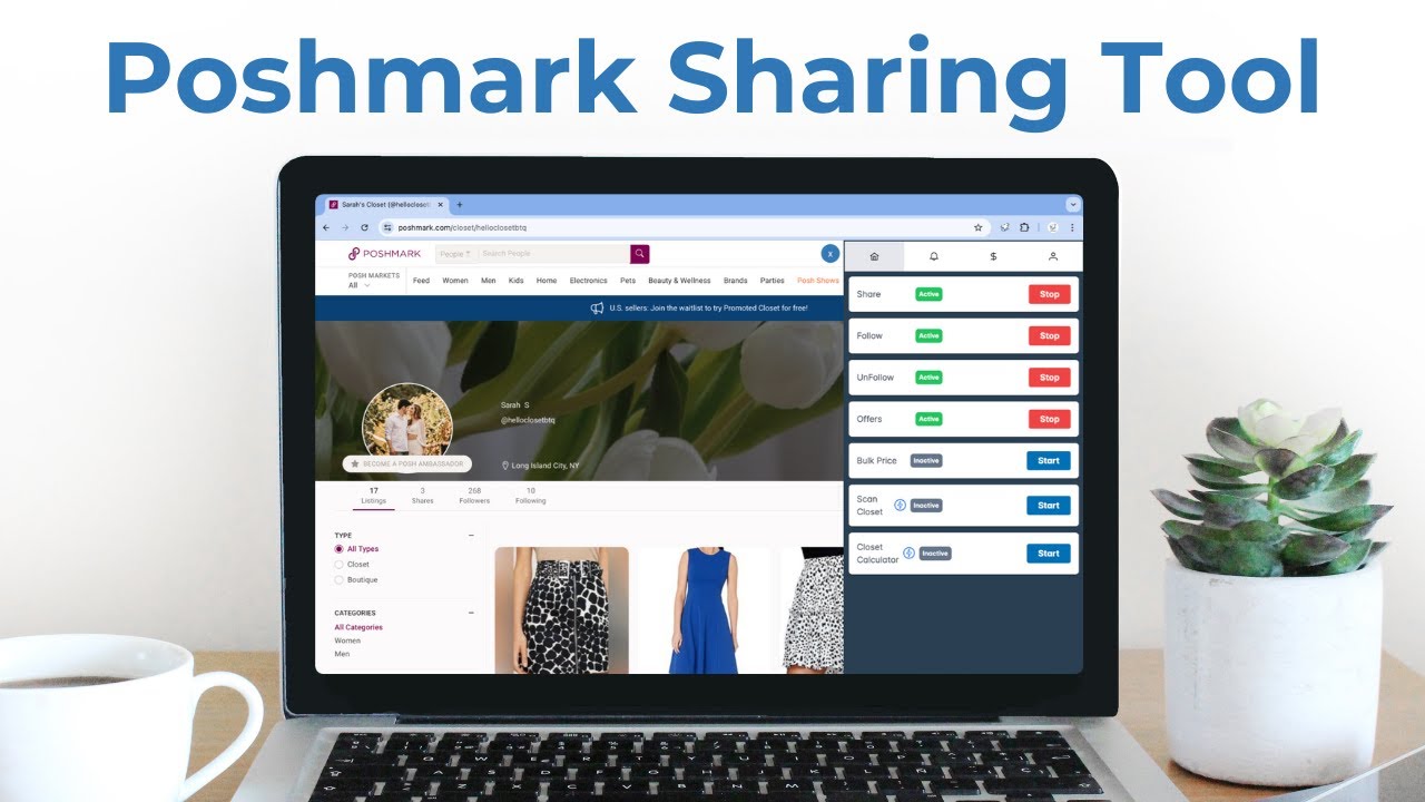 Poshmark Bot - Free Poshmark Bot - Automate Your Closet - PoshPop