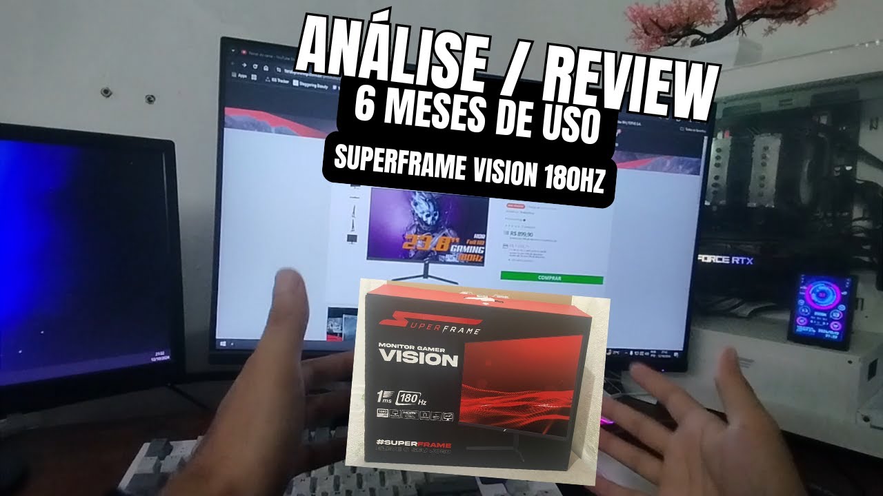 Monitor SUPERFRAME VISION 180hz - VALE A PENA ? Review