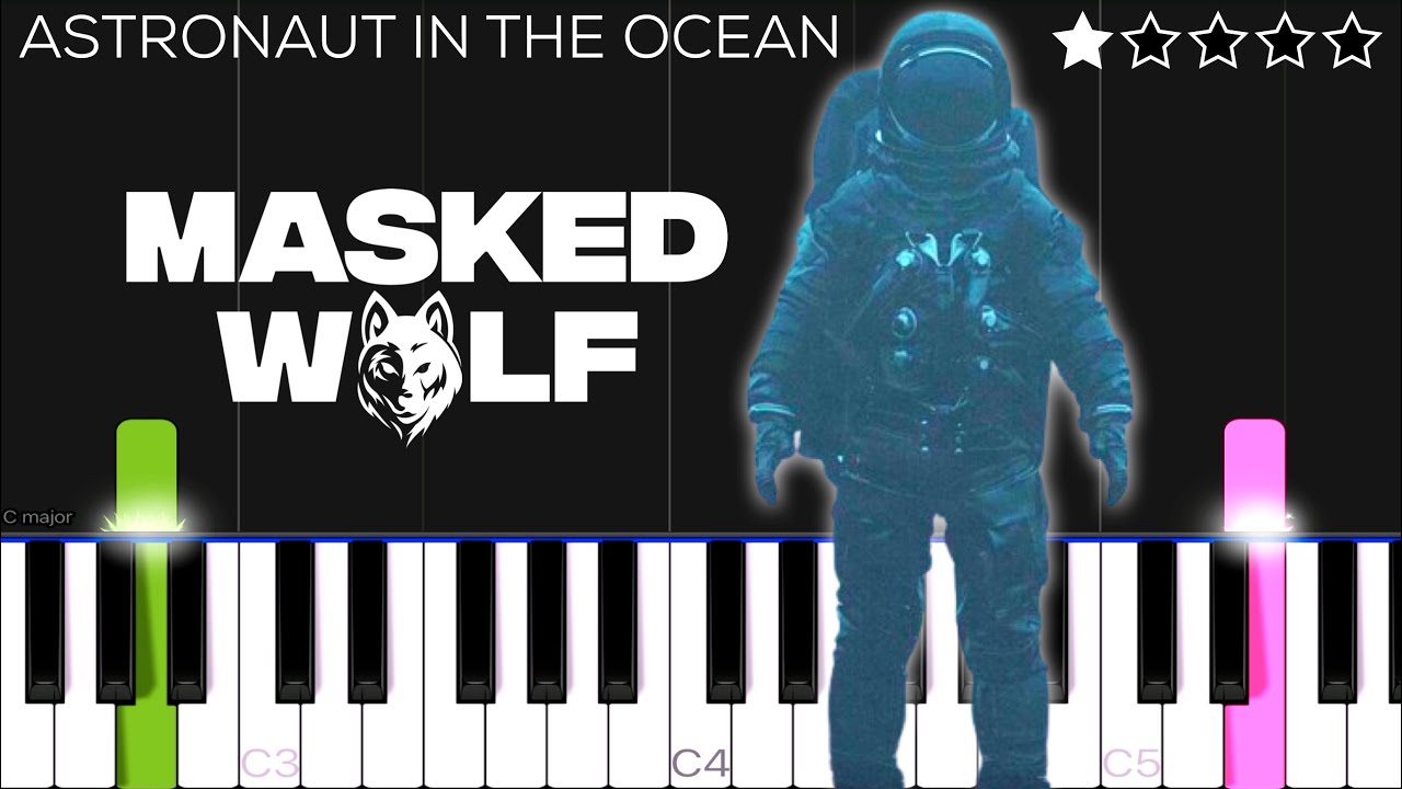 Astronaut In The Ocean - Masked Wolf | EASY Piano Tutorial