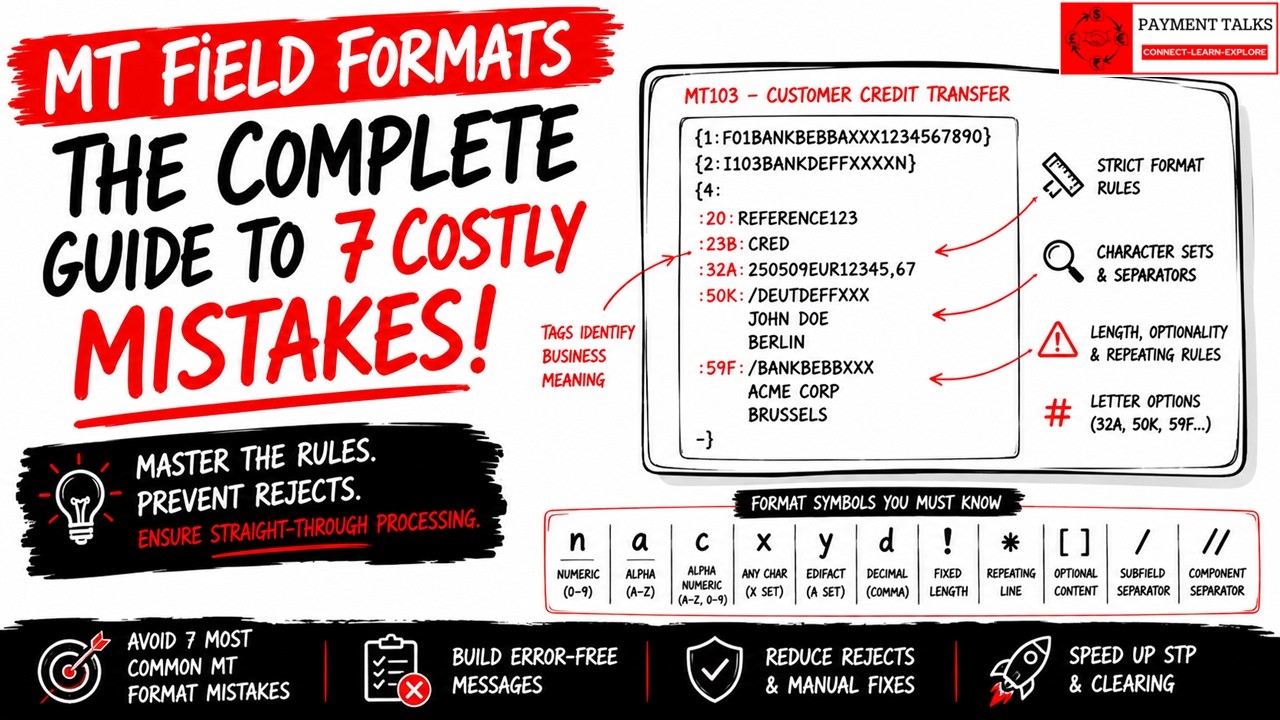 Understanding MT Field Formats | SWIFT MT Message Basics Explained