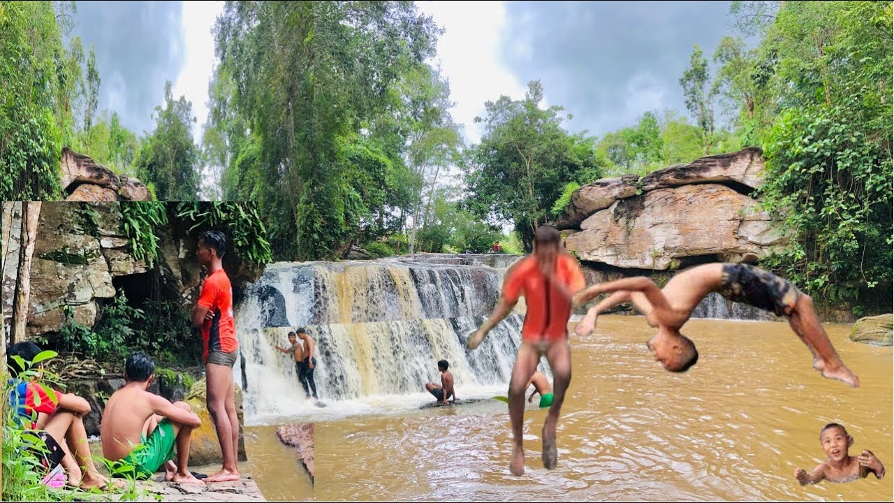 Amazing Waterfall Kulen Mountain - น้ำตกที่น่าตื่นตาตื่นใจ ภูเขากูเลน | Learn Thai Language in Khmer