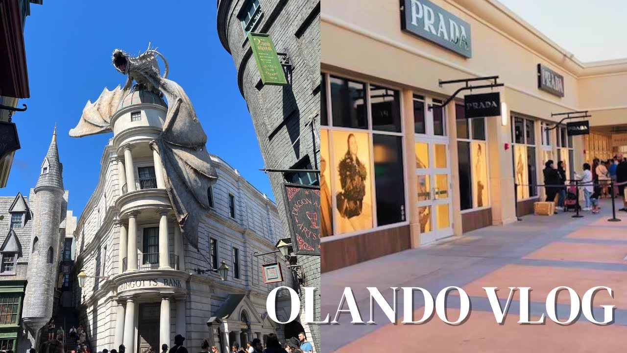 Eng sub) 올랜도 여행 유니버셜 스튜디오 | 아울렛 쇼핑🛍️ PRADA, Max Mara, Polo 등등(price) | Harry Potter ride⚡️호그와트