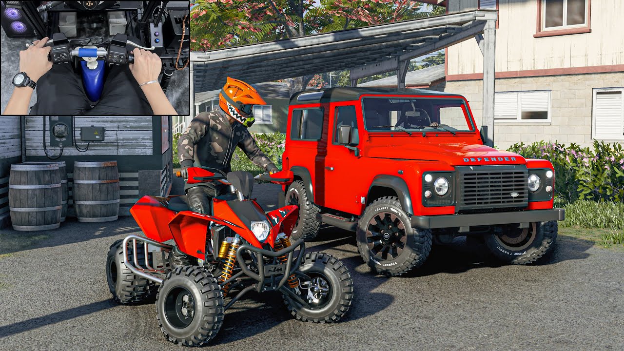 Quad KTM 525XC & Land Rover Defender - The Crew Motorfest |  Thrustmaster Bike handlebar