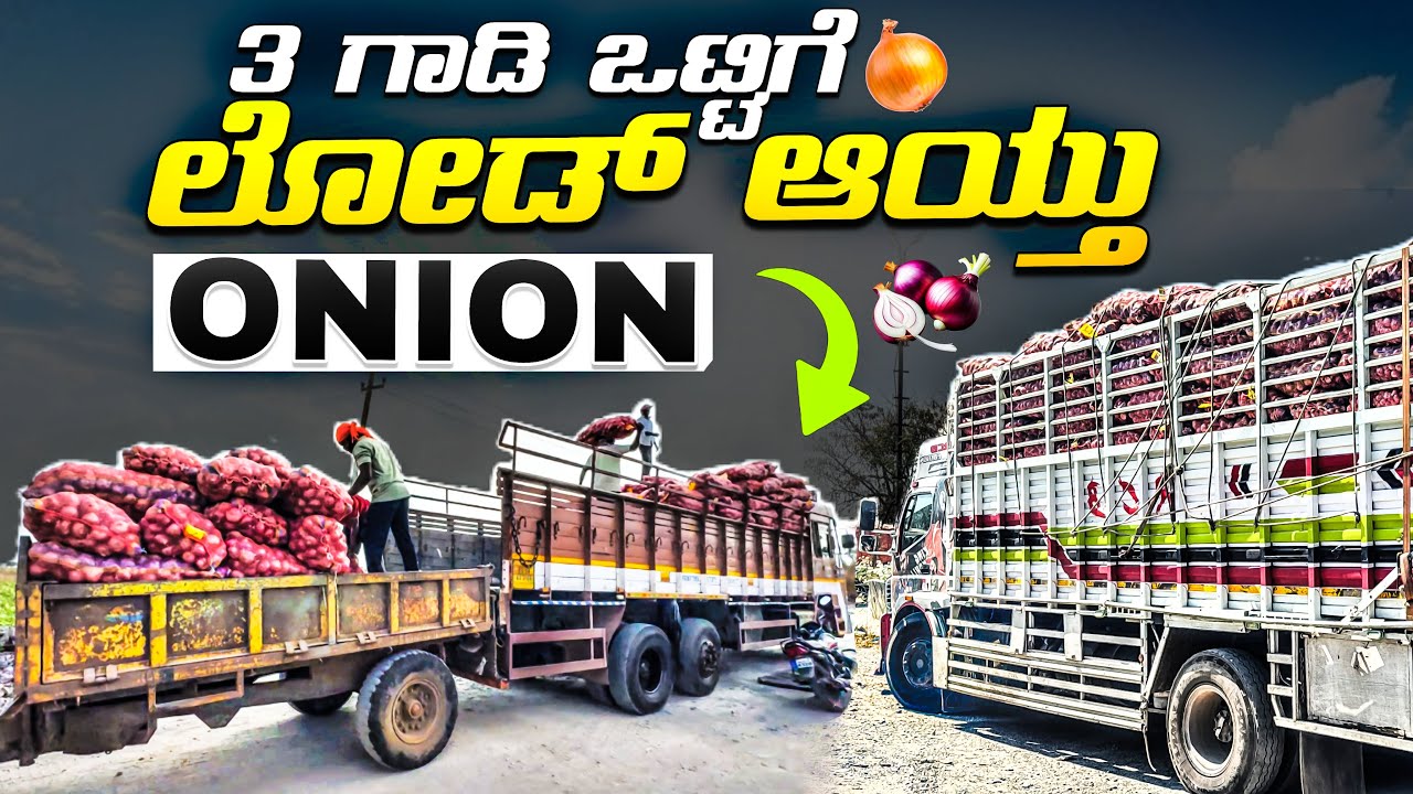 3 ಗಾಡಿ ಒಟ್ಟಿಗೆ ಲೋಡ್ ಆಯ್ತು | onion express 🚀🚀 | 