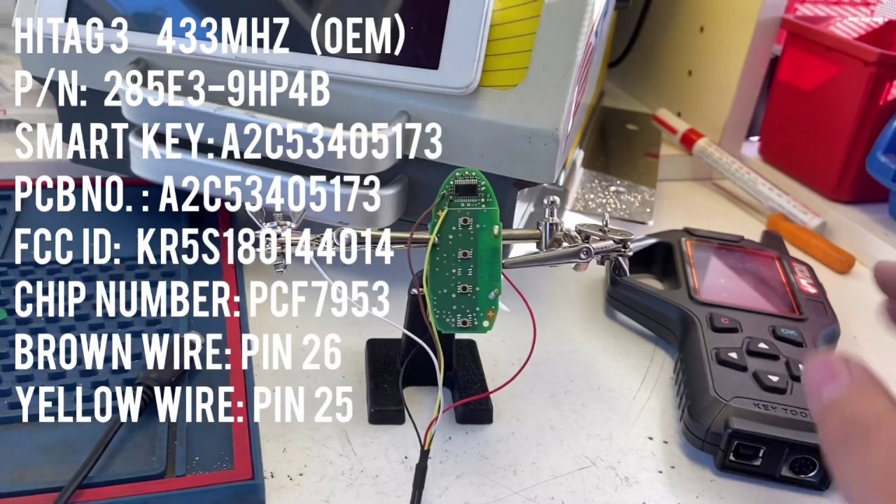 Разблокировка смарт-ключей Nissan (инструмент для дистанционного обновления ключей VVDI)