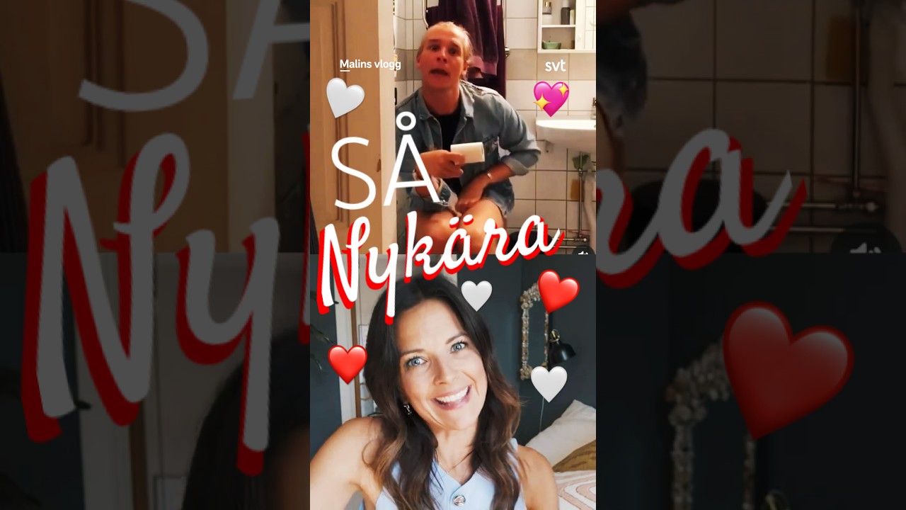 Unga & nyk&auml;ra! Malin scrollar guldklipp #malinsvlogg #k&auml;rlek #tbt  #svt #videoroulette #svtplay