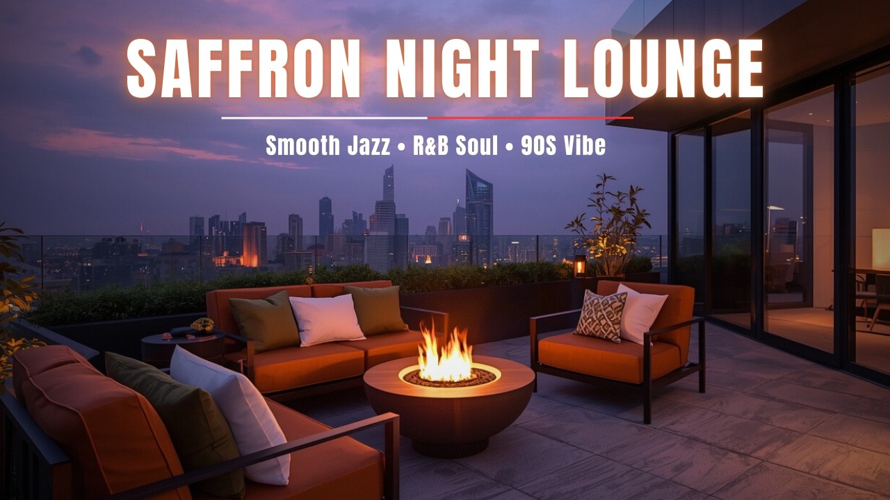 Saffron Nights 🌅 | 2 Hours of Smooth Jazz & 90s R&B Soul for Late Night Relaxation