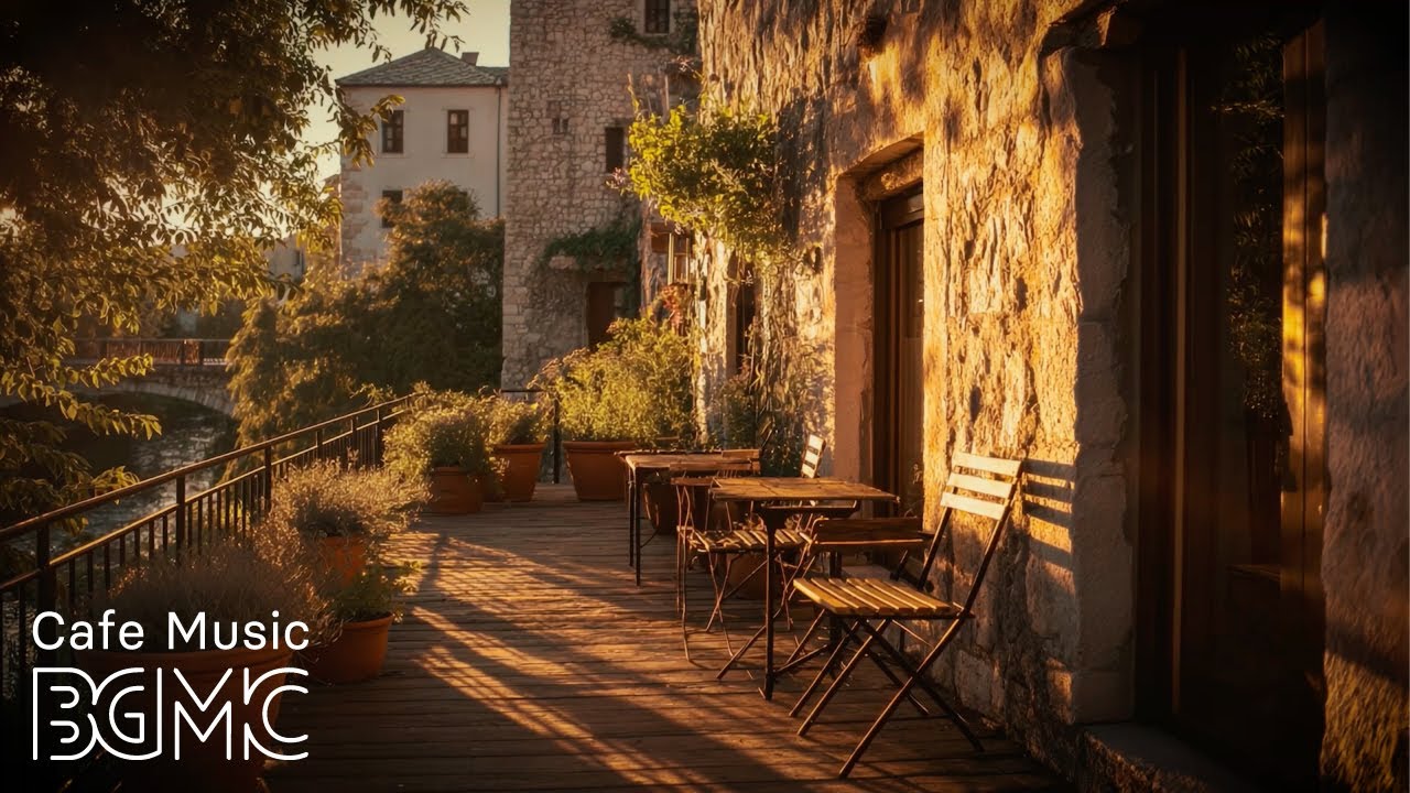 🌅 Golden Hour Terrace Cafe - Relaxing Bossa Nova Jazz for Evening Relaxation & Peaceful Moments