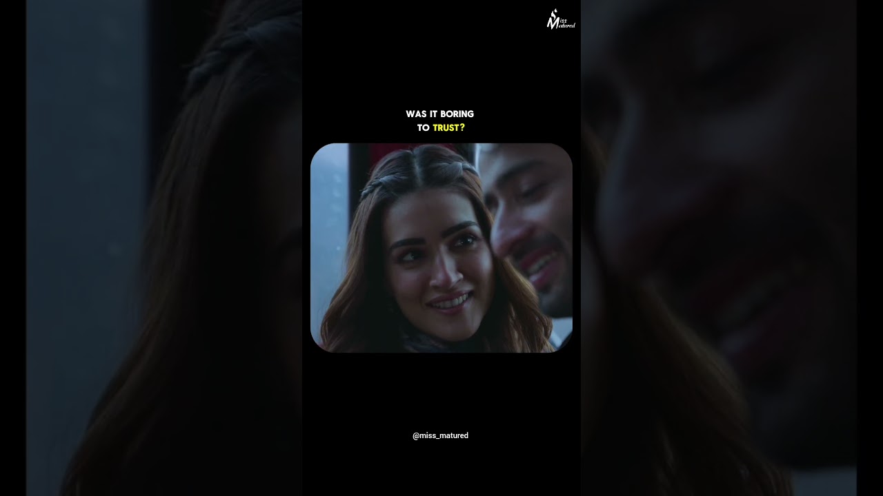 Was it boring to be loved??? Watch till end! #missmaturedquotes #relationship #relatable #reality