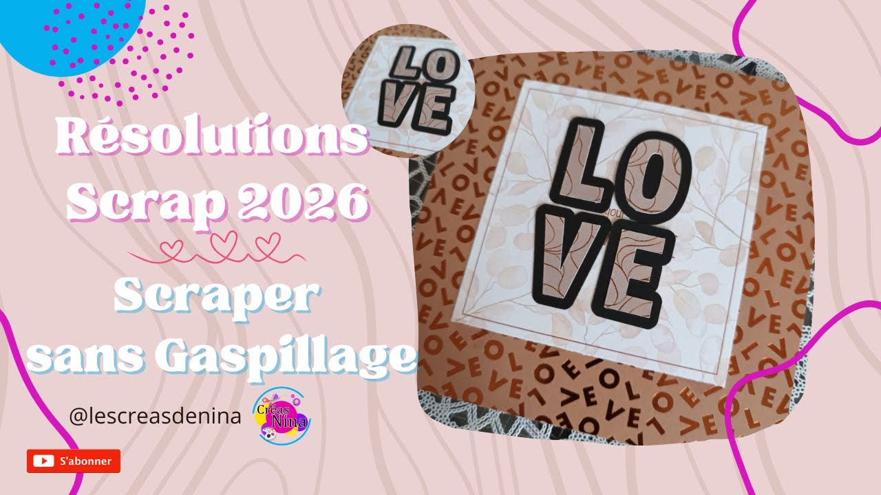 🌺 Mes résolutions Scrap 2026 + album simple avec des chutes 🌺