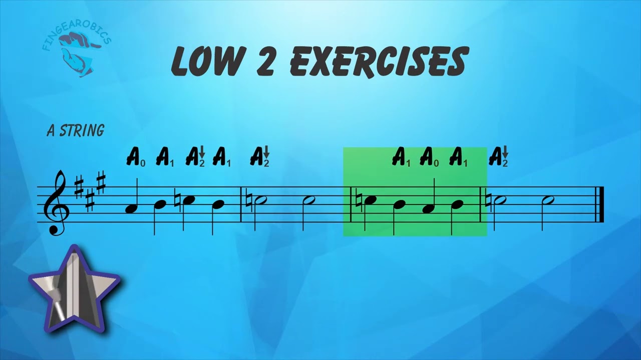 Fingearobics Violin Class Program - Low 2 Exercises 1