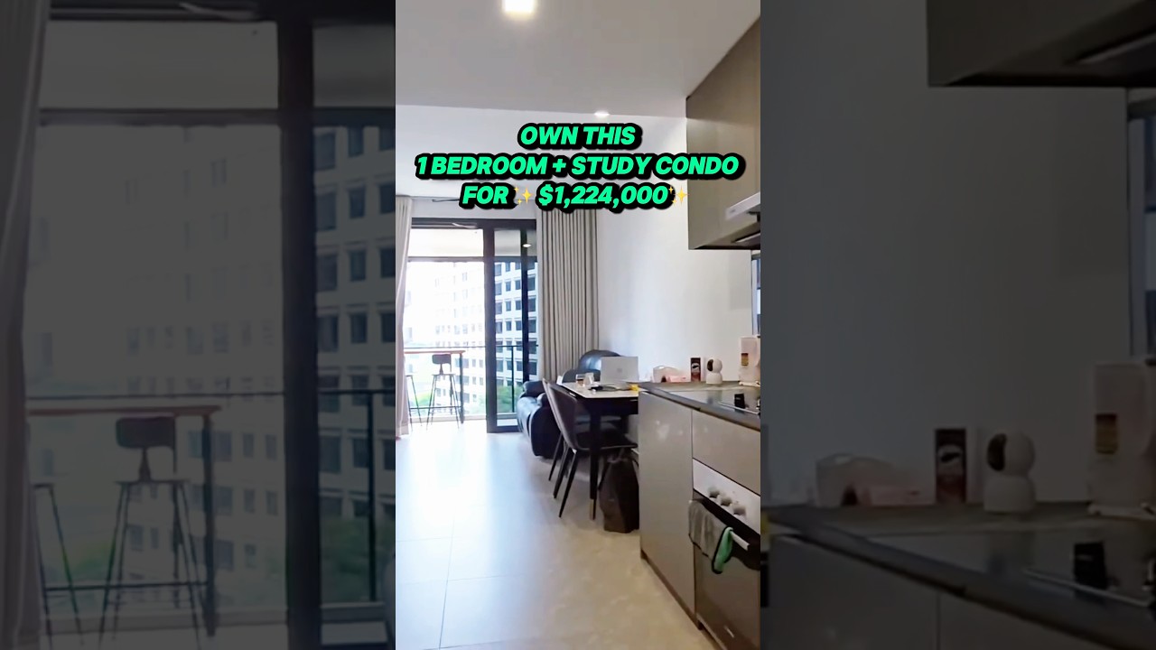 1 Bedroom + 1 Study #condosg @ S$1,224,000 #shorts #realestate #hometour #hymkpropertyplace