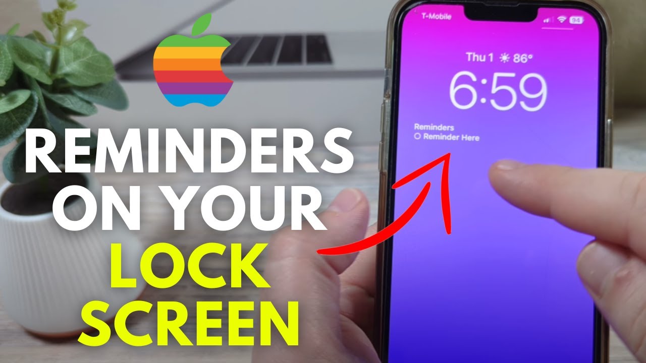 Как добавить виджет напоминаний на экран блокировки iPhone