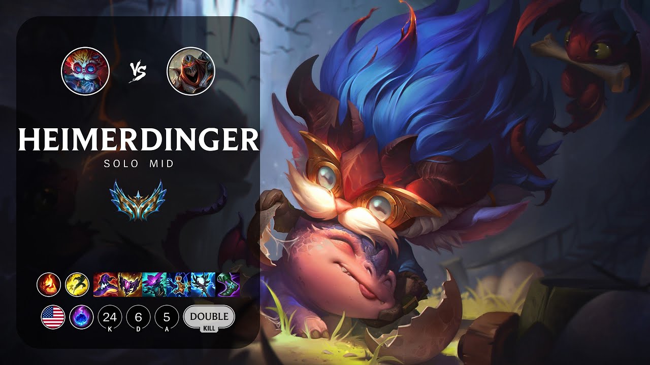Heimerdinger Mid vs Zed - NA Challenger Patch 14.4