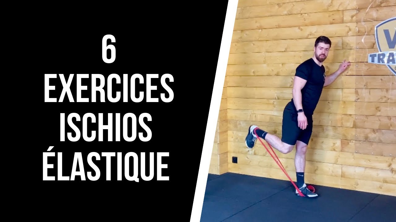 🔥6 EXERCICES POUR LES ISCHIOS AVEC UN ELASTIQUE  / (Muscler l’arrière de la cuisse a la maison) 🔥