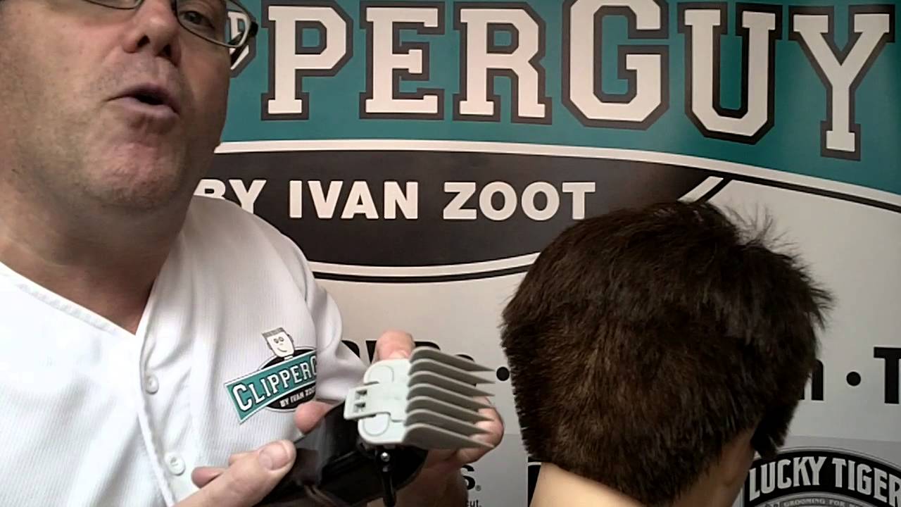 clipper guard taper haircut technique toe-to-heel