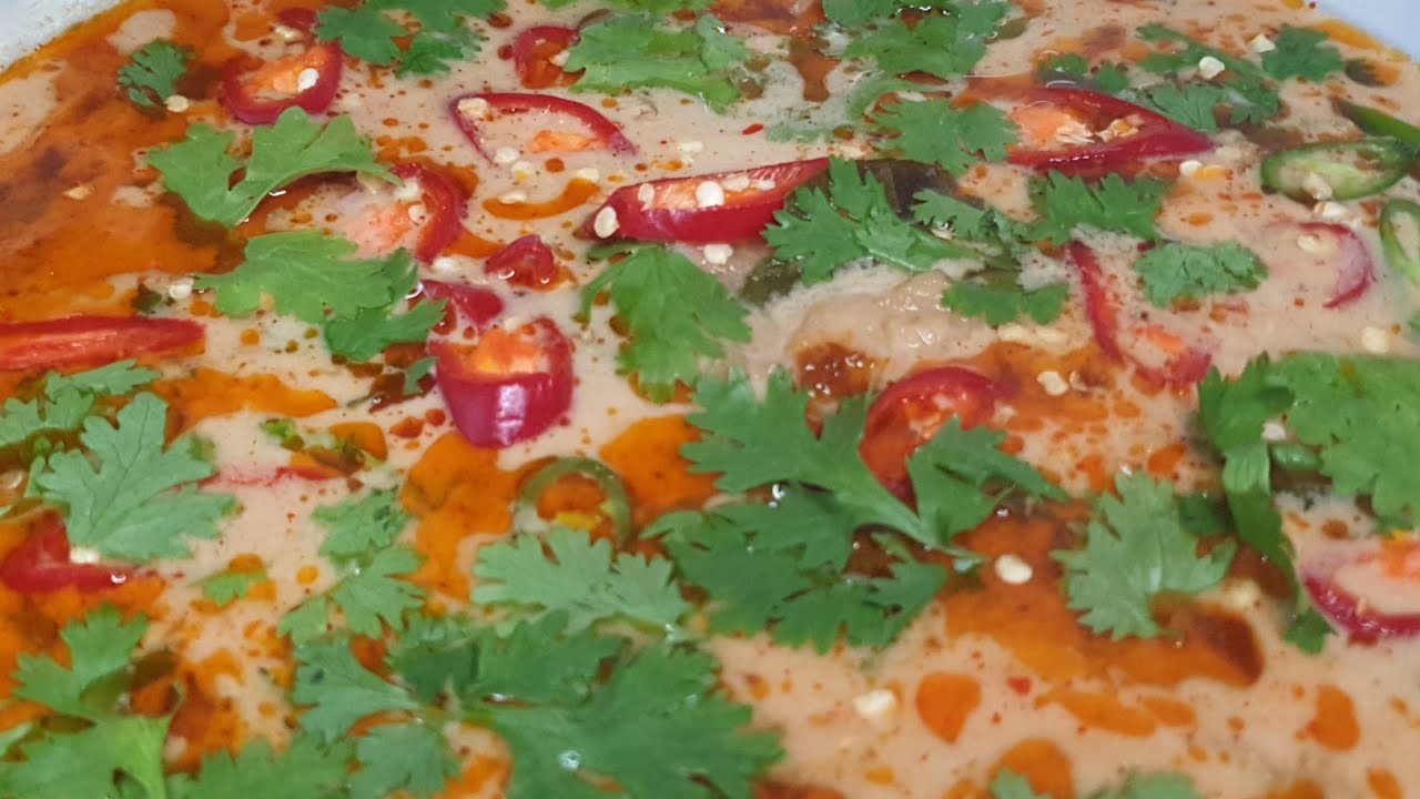 شوربة توم يم كونغ التايلندية -بثمار البحر -Tom Yum Kong soup -Tom Yum Kong çorbası-
