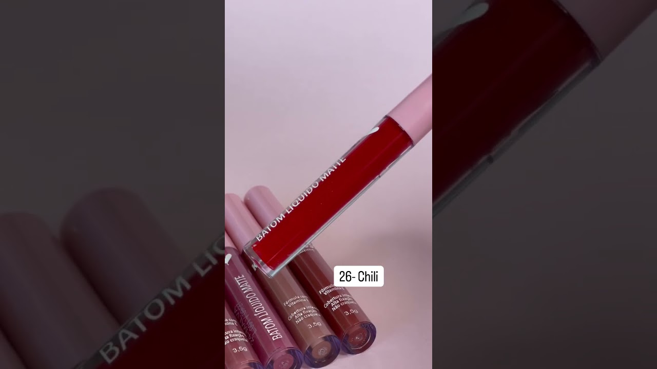 Hoje temos #swatch dos batons l&iacute;quidos matte da #kolossmakeup ❤️❤️