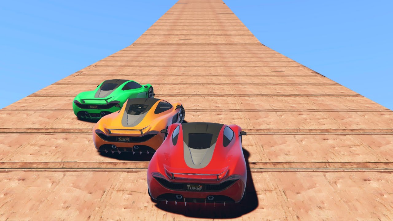 HUGE IMPOSSIBLE RAMP BATTLE! (GTA 5 Funny Moments)