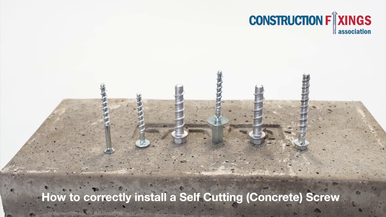 RJ Fixings - How to install a Self tapping Concrete screw