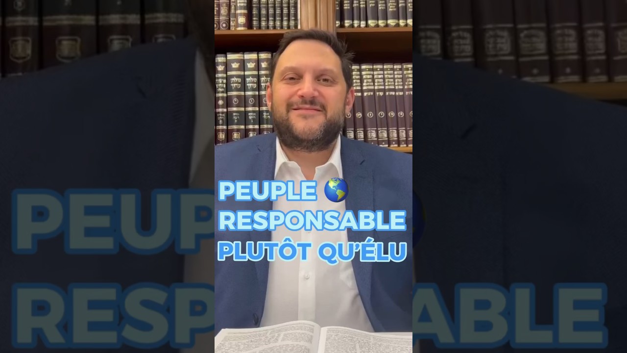 Peuple responsable plut&ocirc;t qu&rsquo;&eacute;lu 🌎#torah #juif #judaisme #rabbin #israel #vie  #religion #peuple