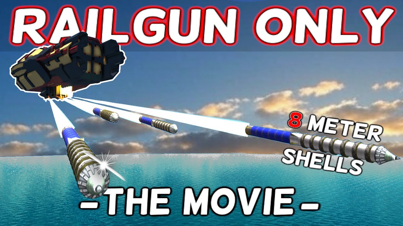 Using ONLY The Most POWERFUL Weapon In From The Depths | Railgun ONLY | FULL Playthrough | Movie