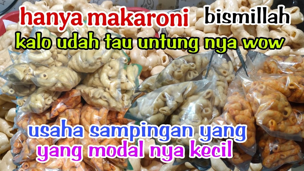 IDE USAHA MAKRONI UNTUNG NYA BESAR,MEKAR DAN RENYAH #FYP #USAHAMAKRONI #IDEJUALANKRIUK #VIRALMAKRONI