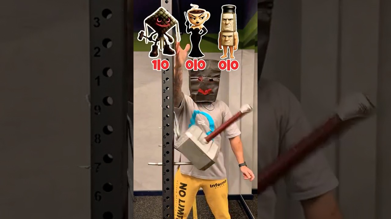 💪 A powerful hammer! 😱🤪 Brain-rot challenge #brainrot #shorts #italianbrainrot #challenge