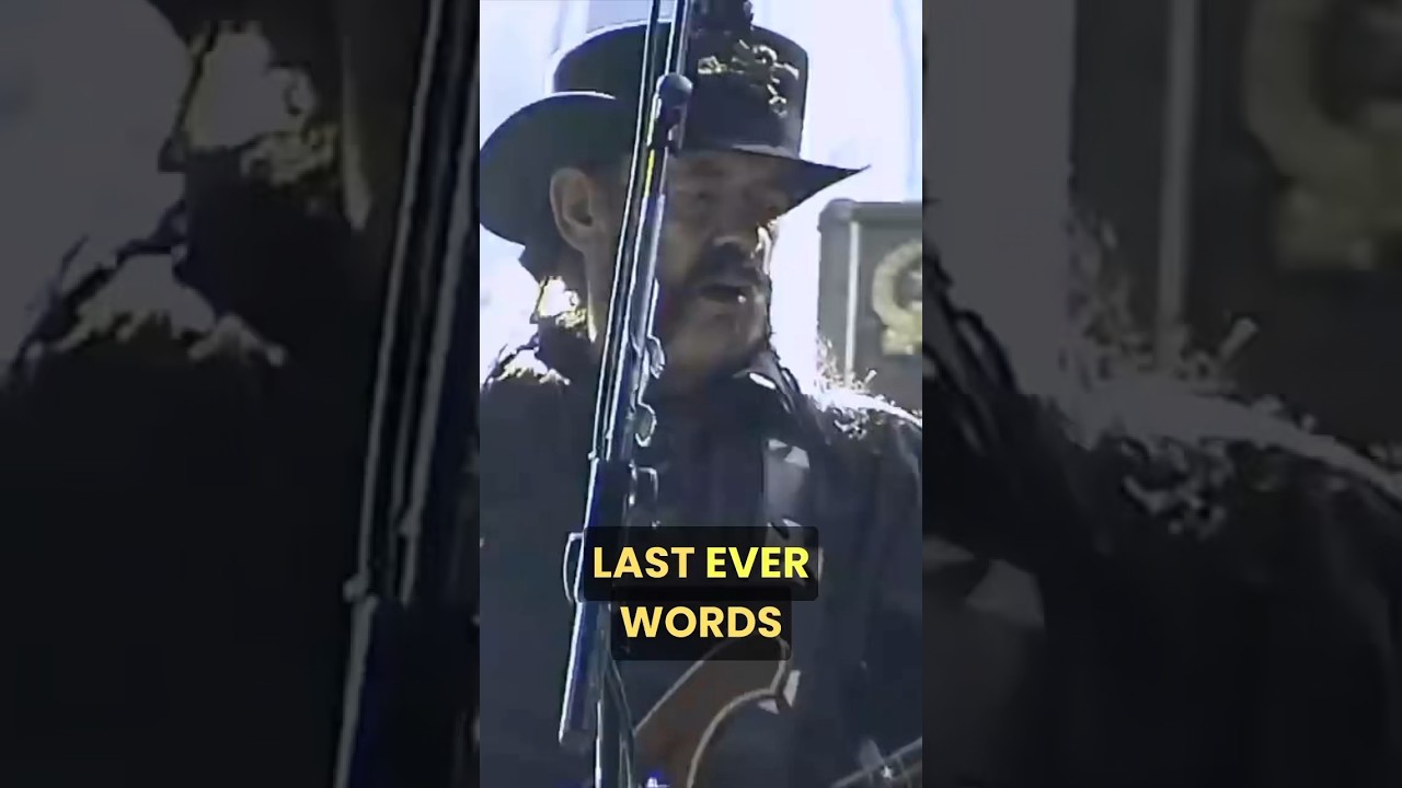 Lemmy&rsquo;s FINAL WORDS from the stage #shorts #mot&ouml;rhead #heavymetal