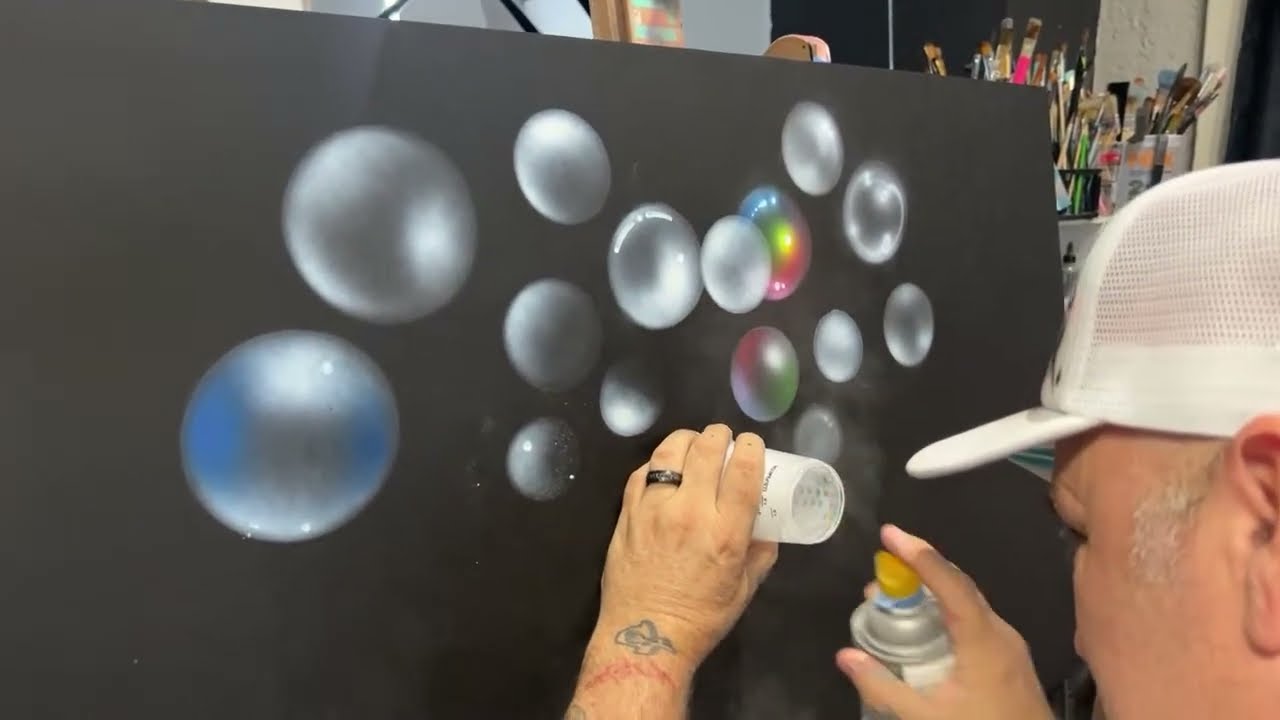 Super Easy Bubble with Spraypaint!?