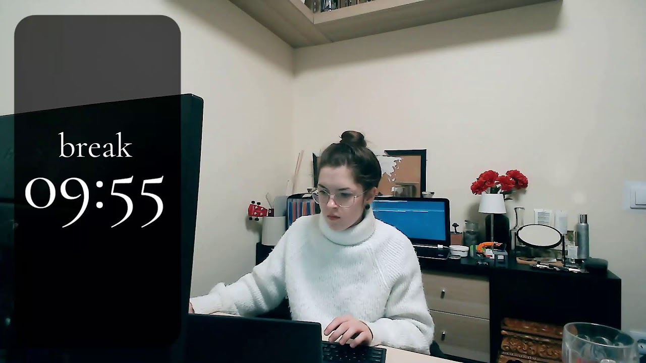 8 Hours Study with me || live pomodoros 50/10 || 10 sessions of productivity | birds chirping