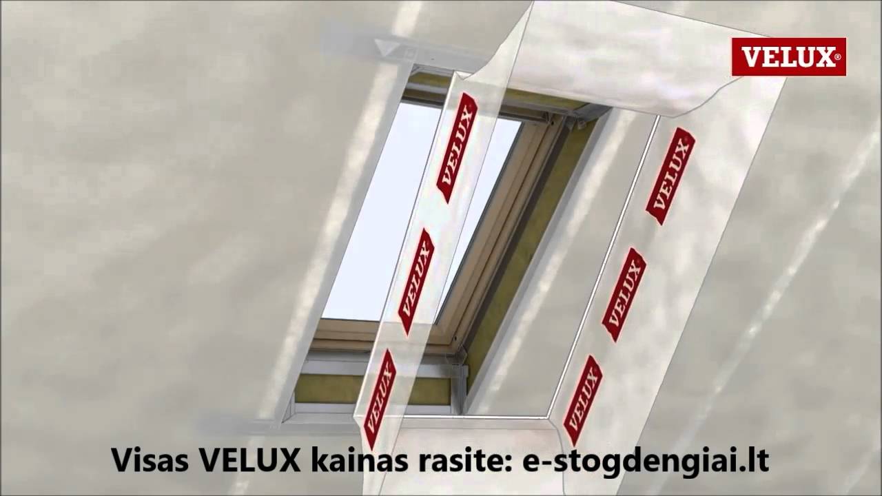 Velux LSG 1000 rėmas vidaus apdailai, montavimas | e-Stogdengiai.lt