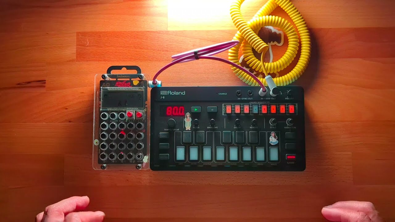 The smell of old books with a Roland J6 and PO-133