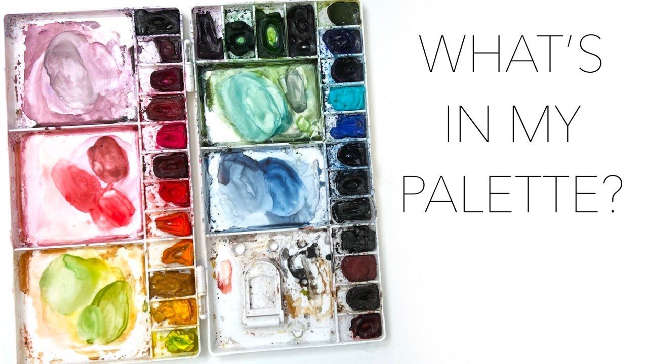 What's In My Palette? 2021 Update Of My Professional Winsor & Newton Watercolours